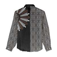 Mabuhay Philippines Festival Women Casual Shirt Araw Tnalak Modern Filipiniana Inspired LT14 - Polynesian Pride