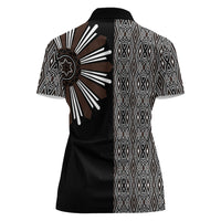 Mabuhay Philippines Festival Women Polo Shirt Araw Tnalak Modern Filipiniana Inspired LT14 - Polynesian Pride