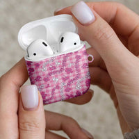 Alaka Aloha Hawaii AirPods Case Plumeria Lei With Palaka Motif - Polynesian Pride