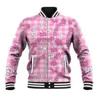 Alaka Aloha Hawaii Baseball Jacket Plumeria Lei With Palaka Motif - Polynesian Pride