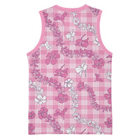 Alaka Aloha Hawaii Basketball Jersey Plumeria Lei With Palaka Motif - Polynesian Pride