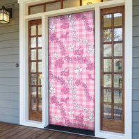 Alaka Aloha Hawaii Door Cover Plumeria Lei With Palaka Motif LT14 - Polynesian Pride