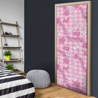 Alaka Aloha Hawaii Door Cover Plumeria Lei With Palaka Motif LT14 - Polynesian Pride