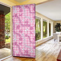 Alaka Aloha Hawaii Door Cover Plumeria Lei With Palaka Motif LT14 - Polynesian Pride