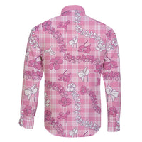 Alaka Aloha Hawaii Family Matching Long Sleeve Bodycon Dress and Hawaiian Shirt Plumeria Lei With Palaka Motif - Polynesian Pride