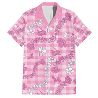 Alaka Aloha Hawaii Family Matching Short Sleeve Bodycon Dress and Hawaiian Shirt Plumeria Lei With Palaka Motif - Polynesian Pride