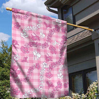 Alaka Aloha Hawaii Garden Flag Plumeria Lei With Palaka Motif - Polynesian Pride