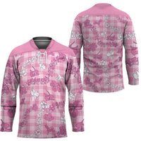 Alaka Aloha Hawaii Hockey Jersey Plumeria Lei With Palaka Motif - Polynesian Pride