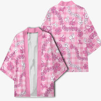 Alaka Aloha Hawaii Kimono Plumeria Lei With Palaka Motif - Polynesian Pride