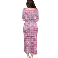 Alaka Aloha Hawaii Puletasi Plumeria Lei With Palaka Motif - Polynesian Pride