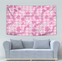 Alaka Aloha Hawaii Tapestry Plumeria Lei With Palaka Motif - Polynesian Pride