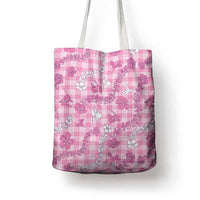 Alaka Aloha Hawaii Tote Bag Plumeria Lei With Palaka Motif LT14 - Polynesian Pride