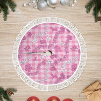 Alaka Aloha Hawaii Tree Skirt Plumeria Lei With Palaka Motif - Polynesian Pride