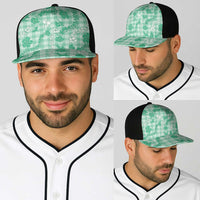 Omaomao Aloha Hawaii Baseball Net Cap Plumeria Lei With Palaka Motif LT14 - Polynesian Pride