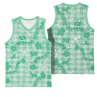 Omaomao Aloha Hawaii Basketball Jersey Plumeria Lei With Palaka Motif LT14 - Polynesian Pride