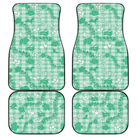 Omaomao Aloha Hawaii Car Mats Plumeria Lei With Palaka Motif - Polynesian Pride