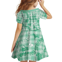 Omaomao Aloha Hawaii Family Matching Mermaid Dress and Hawaiian Shirt Plumeria Lei With Palaka Motif - Polynesian Pride