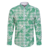 Omaomao Aloha Hawaii Family Matching Puletasi and Hawaiian Shirt Plumeria Lei With Palaka Motif - Polynesian Pride