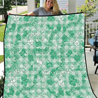 Omaomao Aloha Hawaii Quilt Plumeria Lei With Palaka Motif - Polynesian Pride