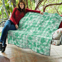 Omaomao Aloha Hawaii Quilt Plumeria Lei With Palaka Motif - Polynesian Pride