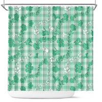 Omaomao Aloha Hawaii Shower Curtain Plumeria Lei With Palaka Motif - Polynesian Pride