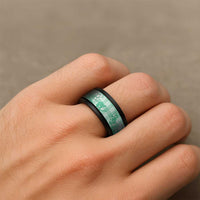 Omaomao Aloha Hawaii Spinner Ring Plumeria Lei With Palaka Motif LT14 - Polynesian Pride