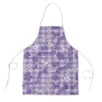 Poni Aloha Hawaii Apron Plumeria Lei With Palaka Motif - Polynesian Pride