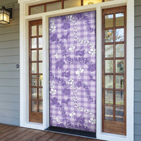 Poni Aloha Hawaii Door Cover Plumeria Lei With Palaka Motif LT14 - Polynesian Pride