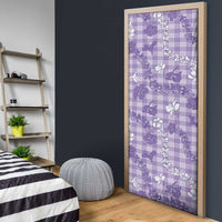 Poni Aloha Hawaii Door Cover Plumeria Lei With Palaka Motif LT14 - Polynesian Pride