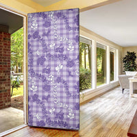 Poni Aloha Hawaii Door Cover Plumeria Lei With Palaka Motif LT14 - Polynesian Pride