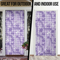 Poni Aloha Hawaii Door Cover Plumeria Lei With Palaka Motif LT14 - Polynesian Pride