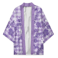 Poni Aloha Hawaii Kimono Plumeria Lei With Palaka Motif - Polynesian Pride