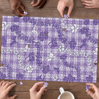 Poni Aloha Hawaii Puzzle Plumeria Lei With Palaka Motif - Polynesian Pride