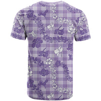 Poni Aloha Hawaii T Shirt Plumeria Lei With Palaka Motif - Polynesian Pride