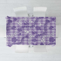 Poni Aloha Hawaii Tablecloth Plumeria Lei With Palaka Motif - Polynesian Pride