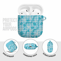 Polu Aloha Hawaii AirPods Case Plumeria Lei With Palaka Motif - Polynesian Pride