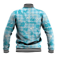 Polu Aloha Hawaii Baseball Jacket Plumeria Lei With Palaka Motif - Polynesian Pride