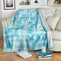 Polu Aloha Hawaii Blanket Plumeria Lei With Palaka Motif - Polynesian Pride