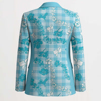 Polu Aloha Hawaii Blazer Plumeria Lei With Palaka Motif - Polynesian Pride