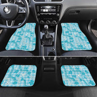 Polu Aloha Hawaii Car Mats Plumeria Lei With Palaka Motif - Polynesian Pride