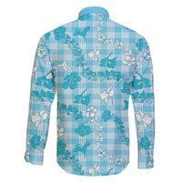 Polu Aloha Hawaii Family Matching Mermaid Dress and Hawaiian Shirt Plumeria Lei With Palaka Motif - Polynesian Pride