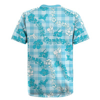 Polu Aloha Hawaii Rugby Jersey Plumeria Lei With Palaka Motif - Polynesian Pride