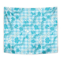 Polu Aloha Hawaii Tapestry Plumeria Lei With Palaka Motif - Polynesian Pride