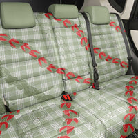 Omaomao Aloha Hawaii Back Car Seat Cover Rosebud Lei With Palaka Motif - Polynesian Pride