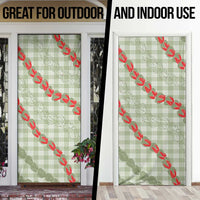 Omaomao Aloha Hawaii Door Cover Rosebud Lei With Palaka Motif - Polynesian Pride