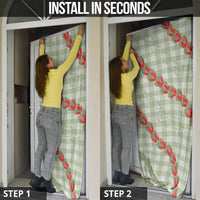 Omaomao Aloha Hawaii Door Cover Rosebud Lei With Palaka Motif - Polynesian Pride