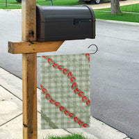 Omaomao Aloha Hawaii Garden Flag Rosebud Lei With Palaka Motif - Polynesian Pride