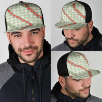 Omaomao Aloha Hawaii Mesh Trucker Cap Rosebud Lei With Palaka Motif LT14 - Polynesian Pride
