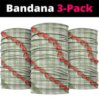 Omaomao Aloha Hawaii Neck Gaiter Rosebud Lei With Palaka Motif - Polynesian Pride