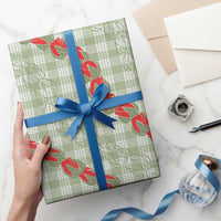 Omaomao Aloha Hawaii Wrapping Paper Rosebud Lei With Palaka Motif - Polynesian Pride